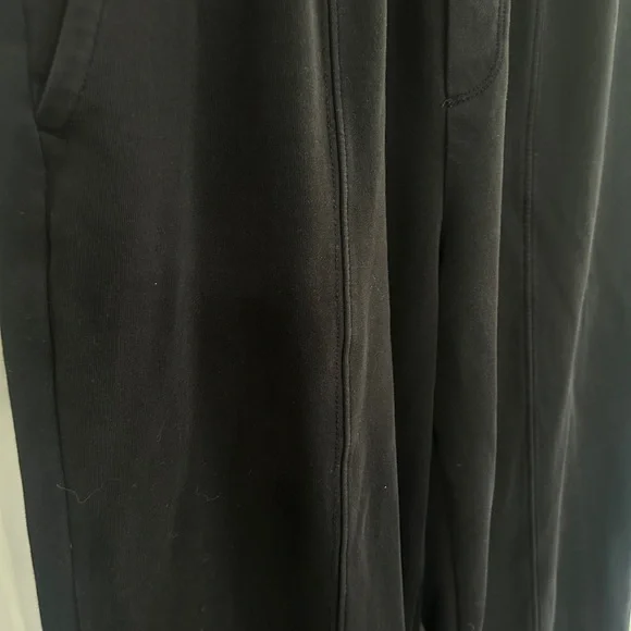 GUC Old Navy high rise wide leg dynamic fleece black pant Small Petite - Picture 6 of 12